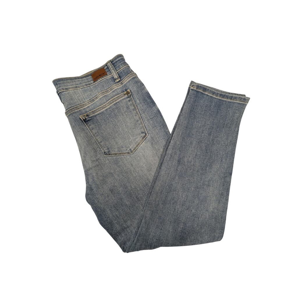 Women's Judy Blue Boyfriend Fit Mid-Rise Bleach Washed Jeans Size 15/32